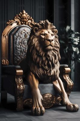  The Lion Throne – A Glimpse into Royal Majesty and Intricate Carving