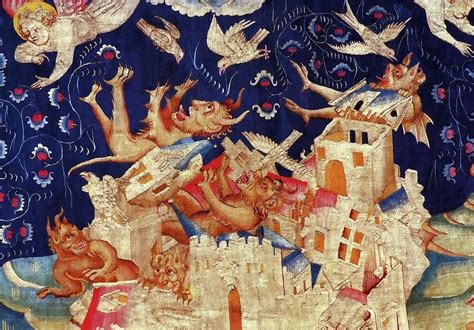 The Bamberg Apocalypse - A Vivid Tapestry of Divine Majesty and Grim Foreboding!